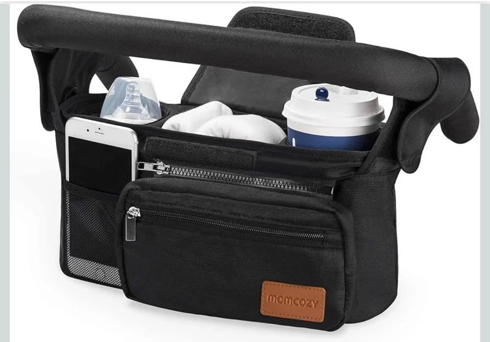 NEW Momcozy Universal Stroller Organizer with Insulated Cup Hold