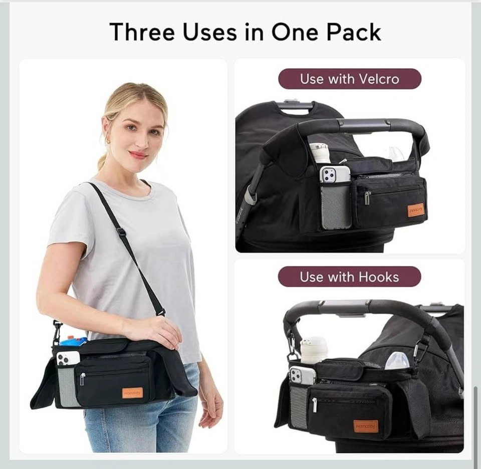 NEW Momcozy Universal Stroller Organizer with Insulated Cup Hold - photo 3