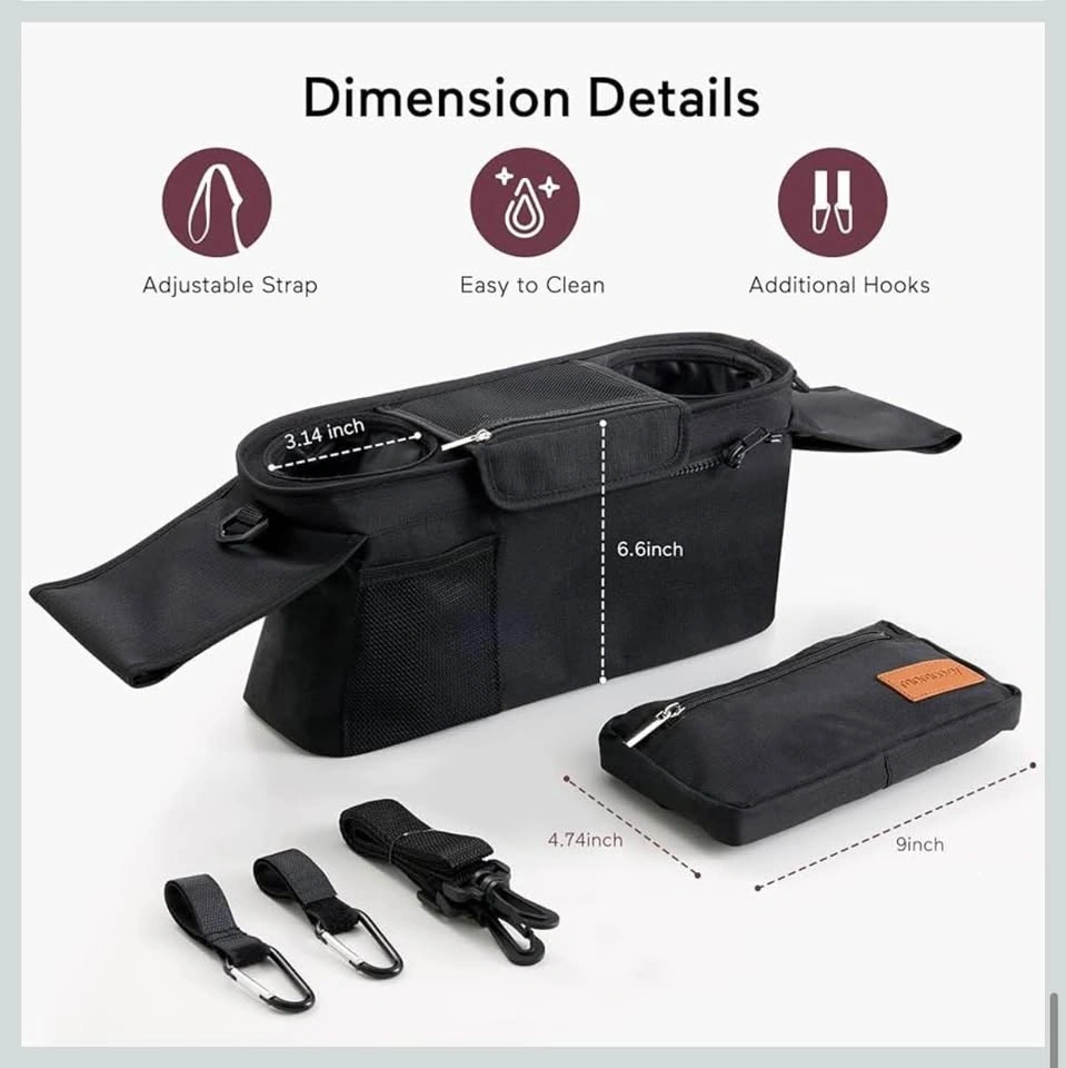 NEW Momcozy Universal Stroller Organizer with Insulated Cup Hold - photo 5