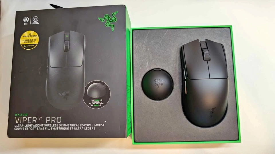 Razer Viper V4 Pro Wireless Gaming Mouse – True 8000Hz, 49g – Op