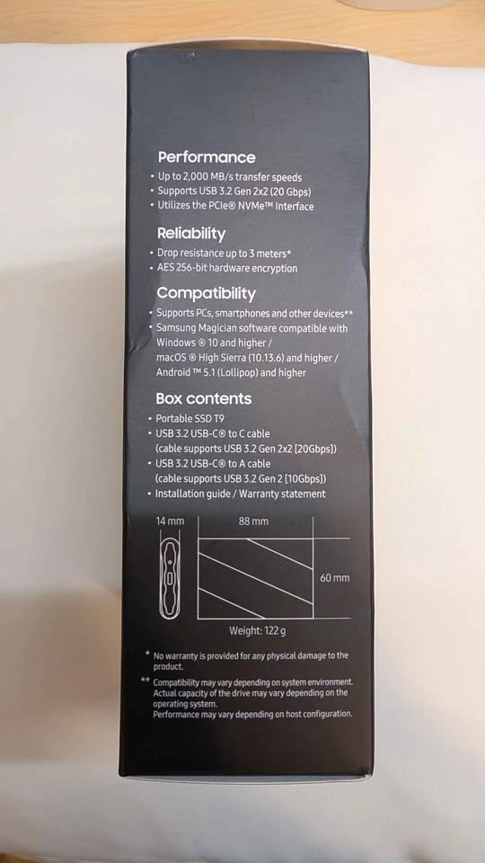 Sealed Samsung T9 Portable SSD 2TB – Up to 2,000 MB/s - photo 4