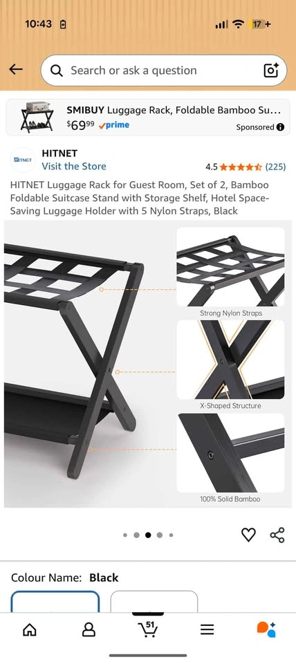 Luggage rack (2pcs) black - photo 4