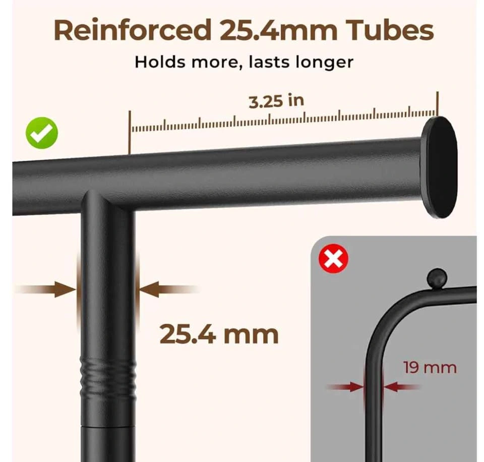 Single Garment rack (black) - photo 3