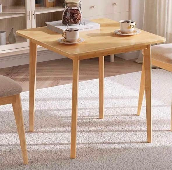 HOOBRO Bamboo Dining Table for 2, 70cm Square Table - photo 2