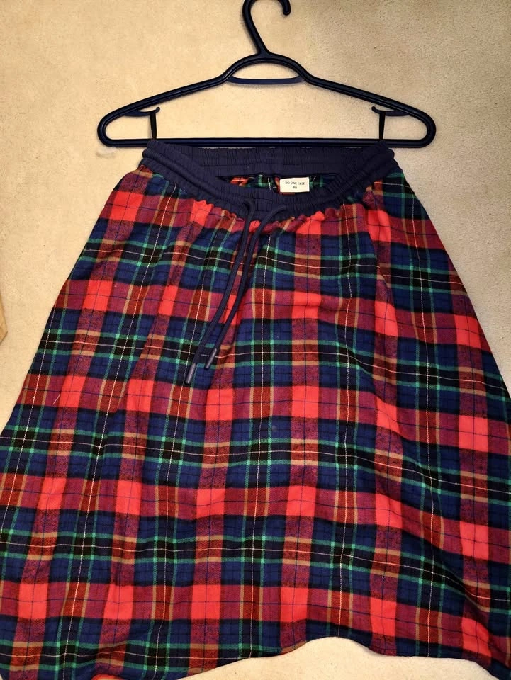 No One Else Plaid Skirt - Unique Vintage Style