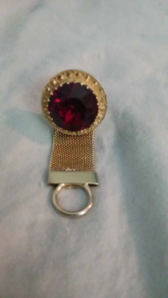 50's Vintage Gold Filled Red Stone Cufflinks - photo 2