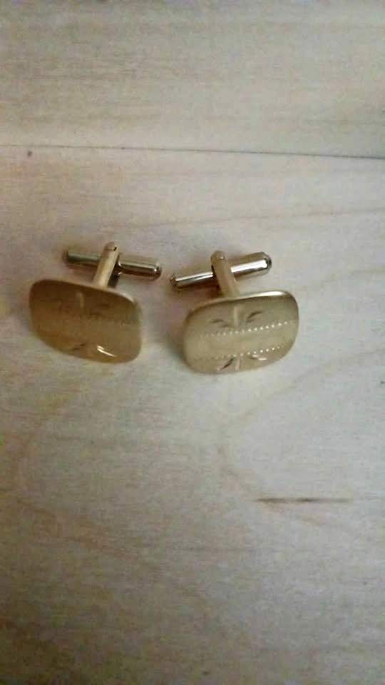 Gold Filled Cufflinks with Palm tree design $50