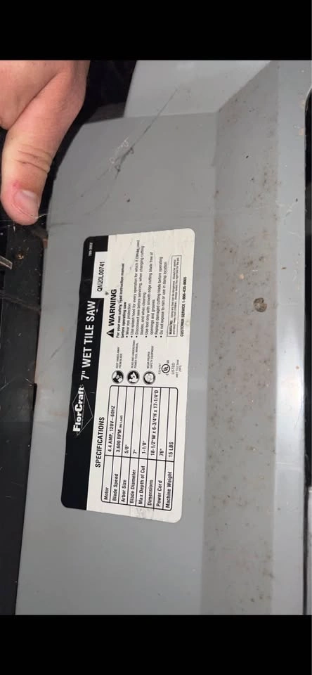 Wet Tile Saw - photo 3