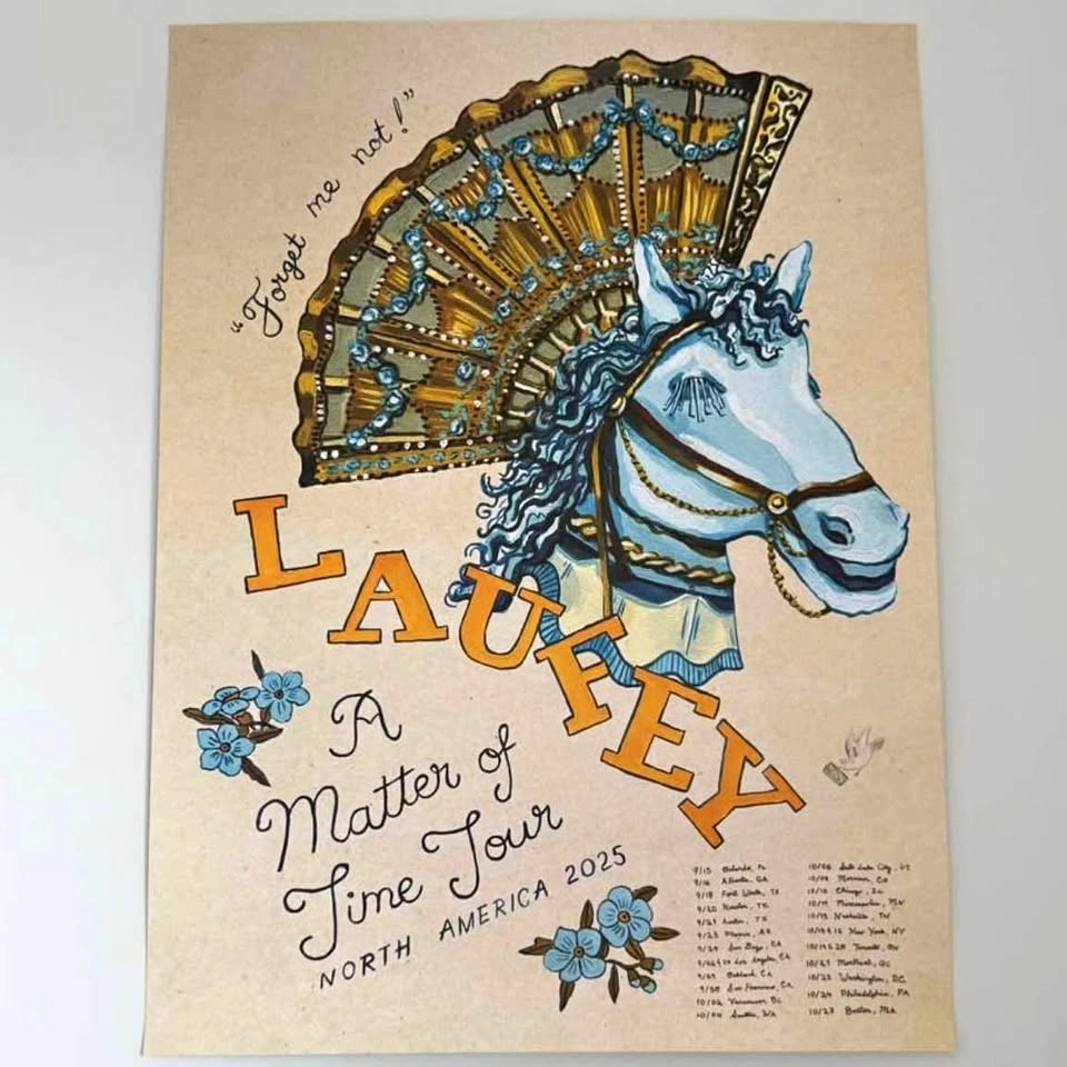 Laufey A Matter of Time Tour 2025 North America Poster