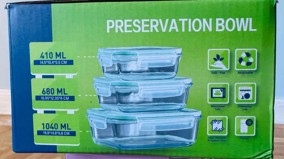 3-Pc Premium Glass Food Storage Set image indicator(6)