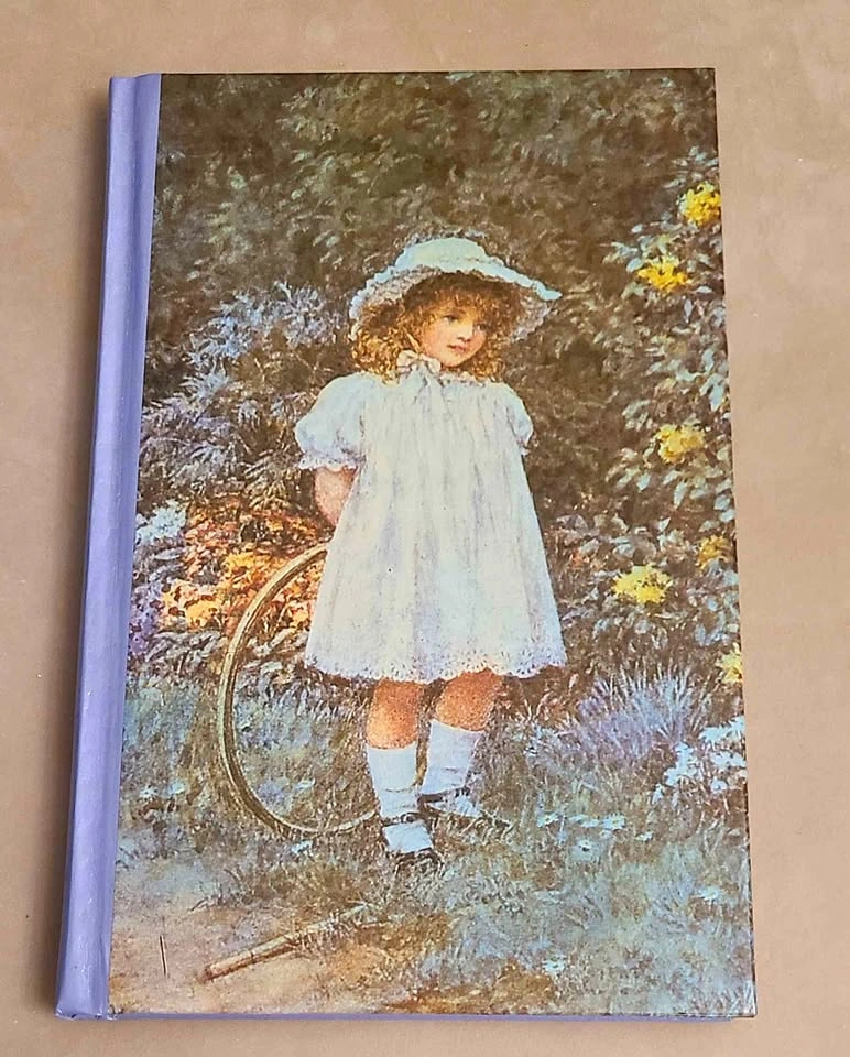 Designer Blank Book Journal - Girl with Hoop Cover