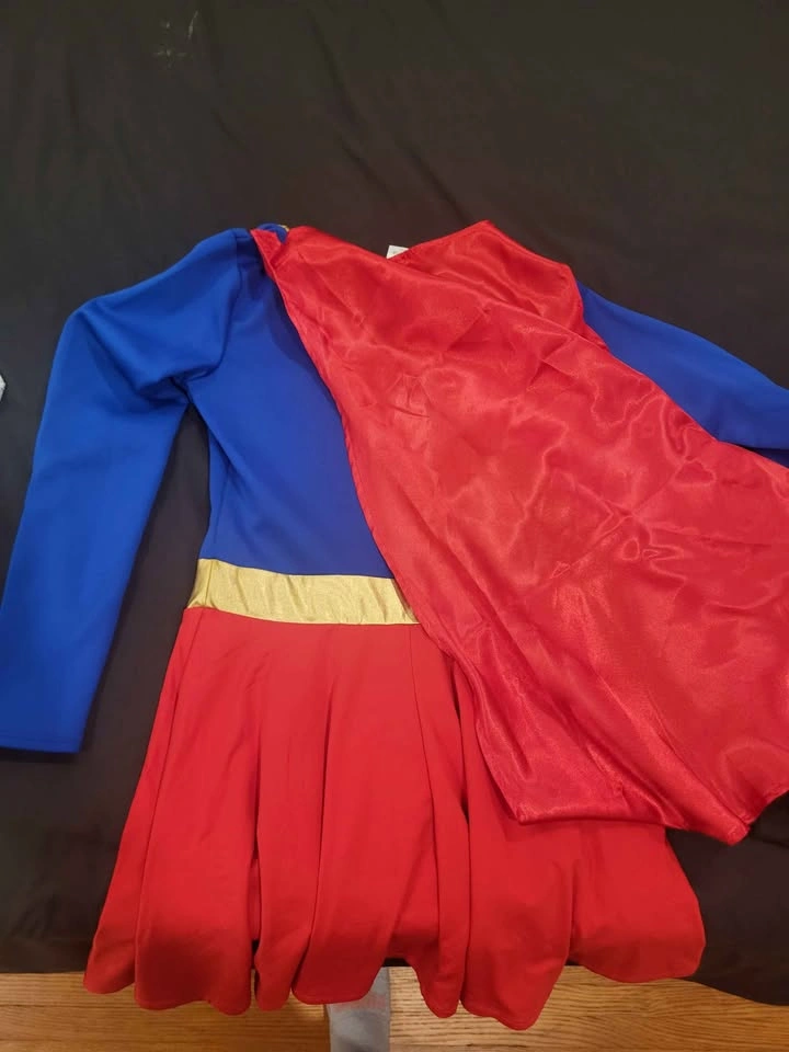 Supergirl Costume Dress with Cape - photo 2