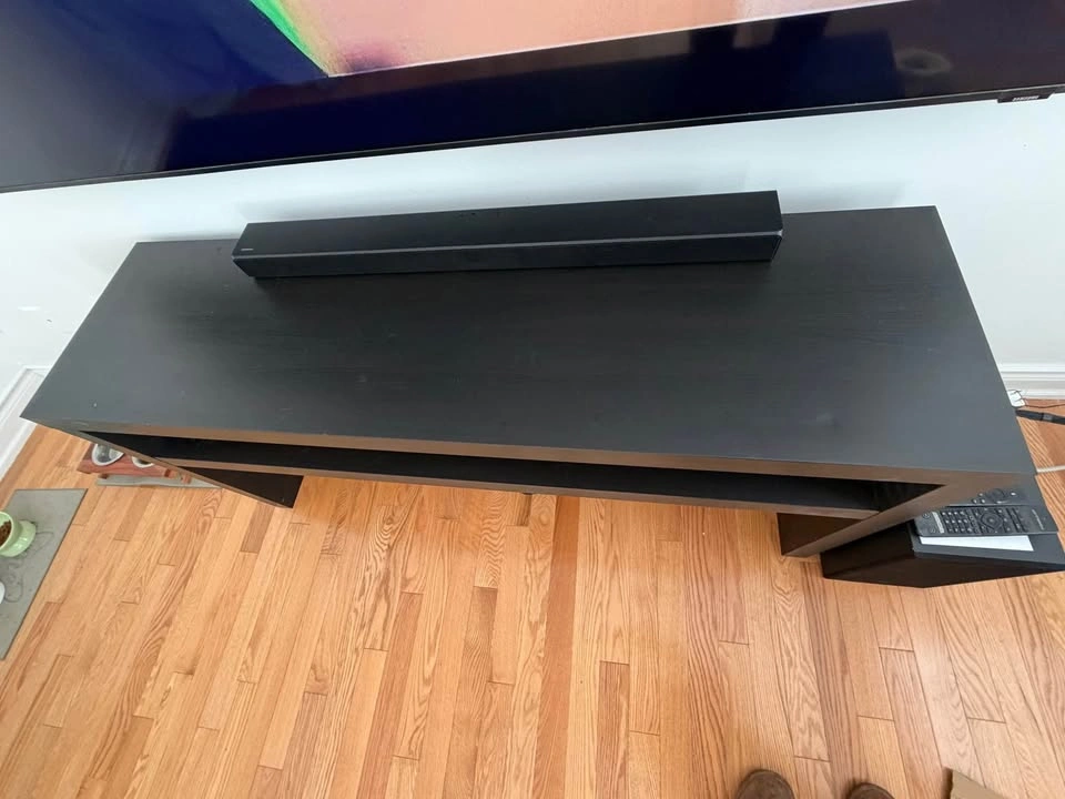 Dark Brown/Black Media Console TV Stand - photo 3