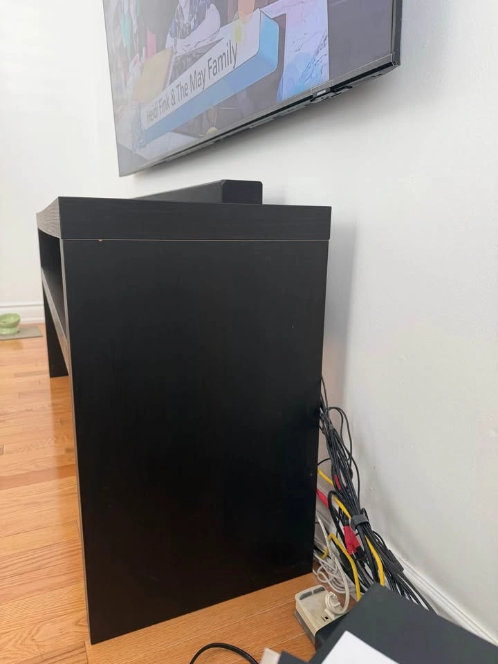 Dark Brown/Black Media Console TV Stand - photo 4