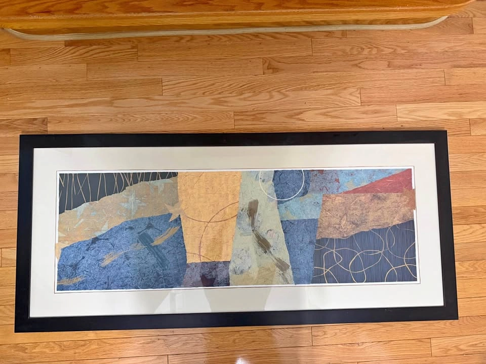 Scott Sandell 'River & Rowing' Framed Abstract Art Print
