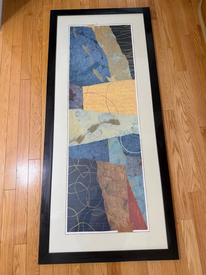 Scott Sandell 'River & Rowing' Framed Abstract Art Print - photo 2