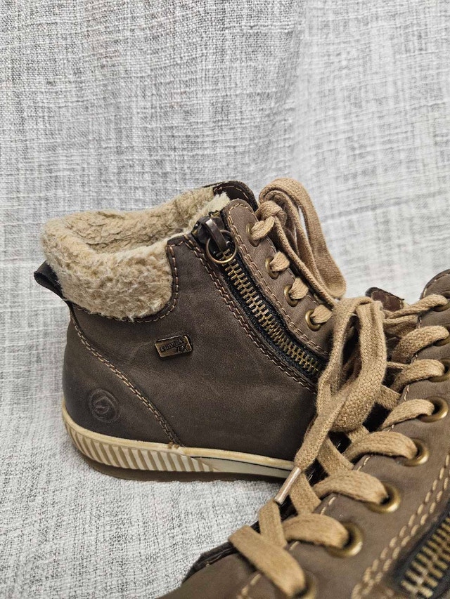 Womens Remonte Grey Lace Up Boot 37 - photo 3