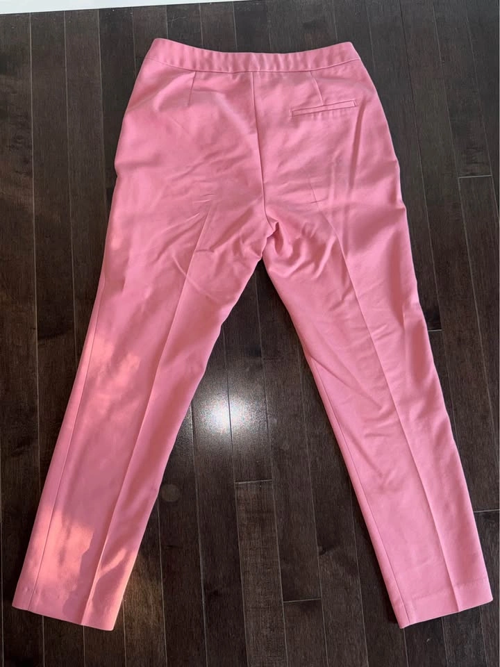 Zara Basic Pink Ruffle Pocket Trousers - photo 2