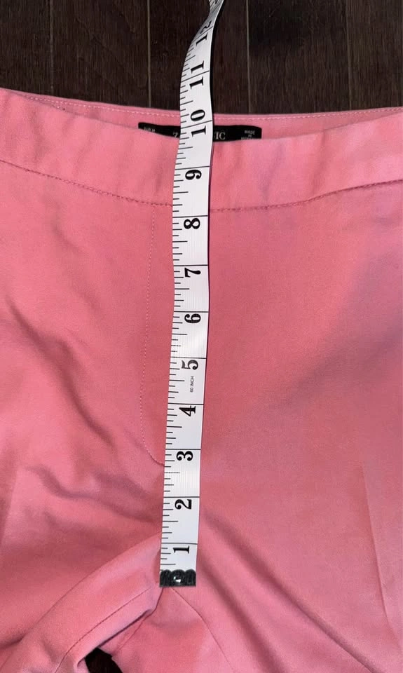Zara Basic Pink Ruffle Pocket Trousers - photo 4