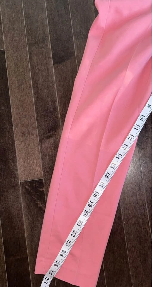 Zara Basic Pink Ruffle Pocket Trousers - photo 5