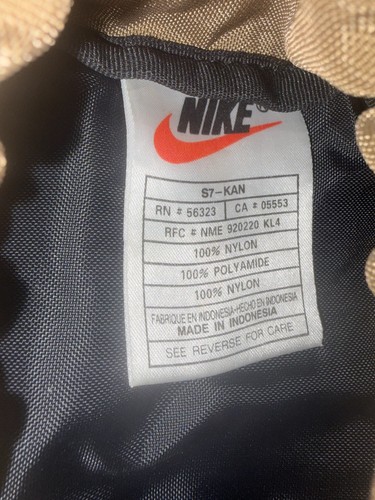 Vintage 90s Nike Parachute Nylon Khaki Backpack - photo 5