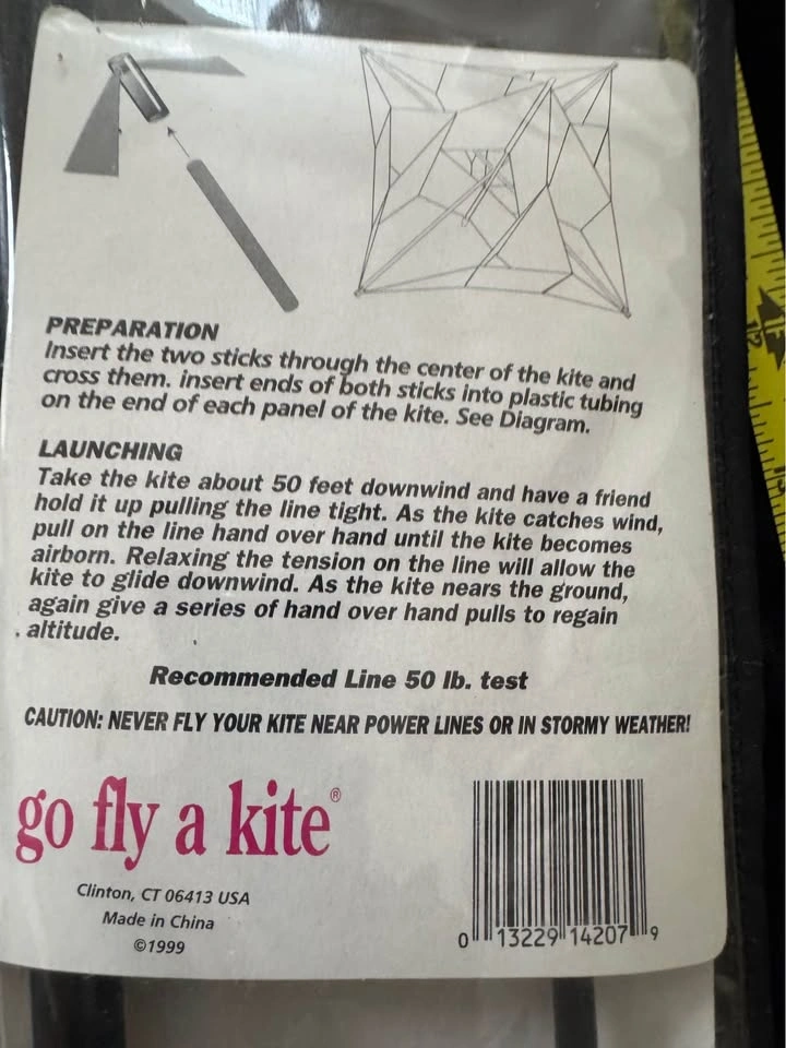 New Vintage Go Fly A Kite "Nova" Box Kite (38" x 28") - photo 4