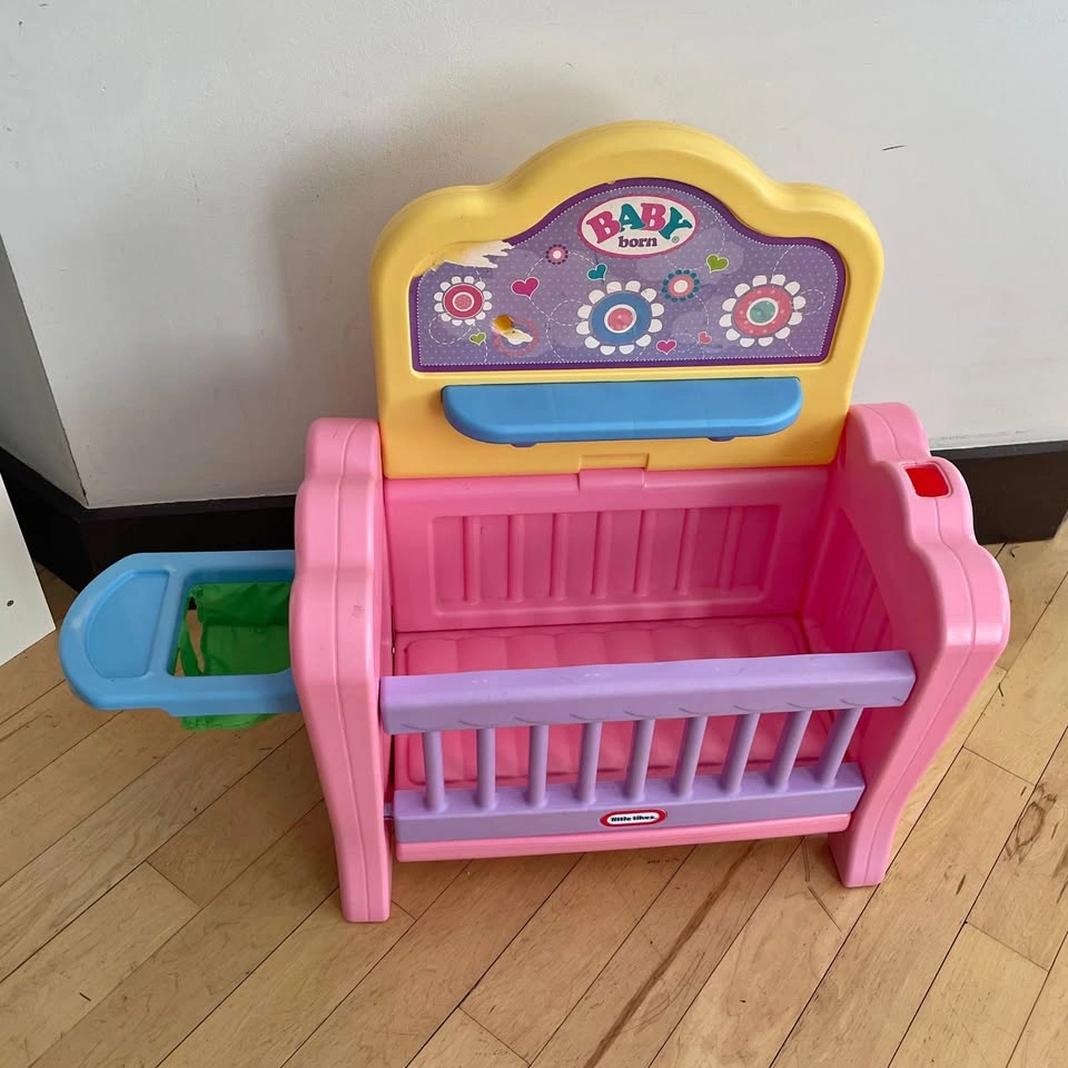 Baby Björn crib with high chair, about 20” wide