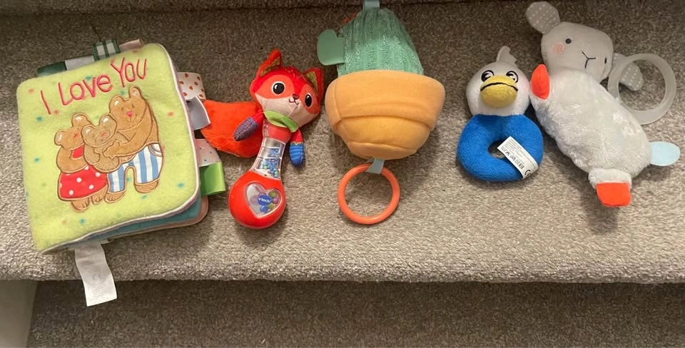 Lot of baby toys (both pictures $10)