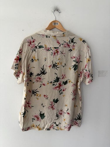 Naked & Famous Silky Flowers Aloha Shirt Size L - photo 5