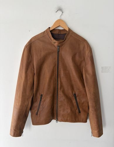 Vintage Roots Canada Leather Moto Jacket Size L