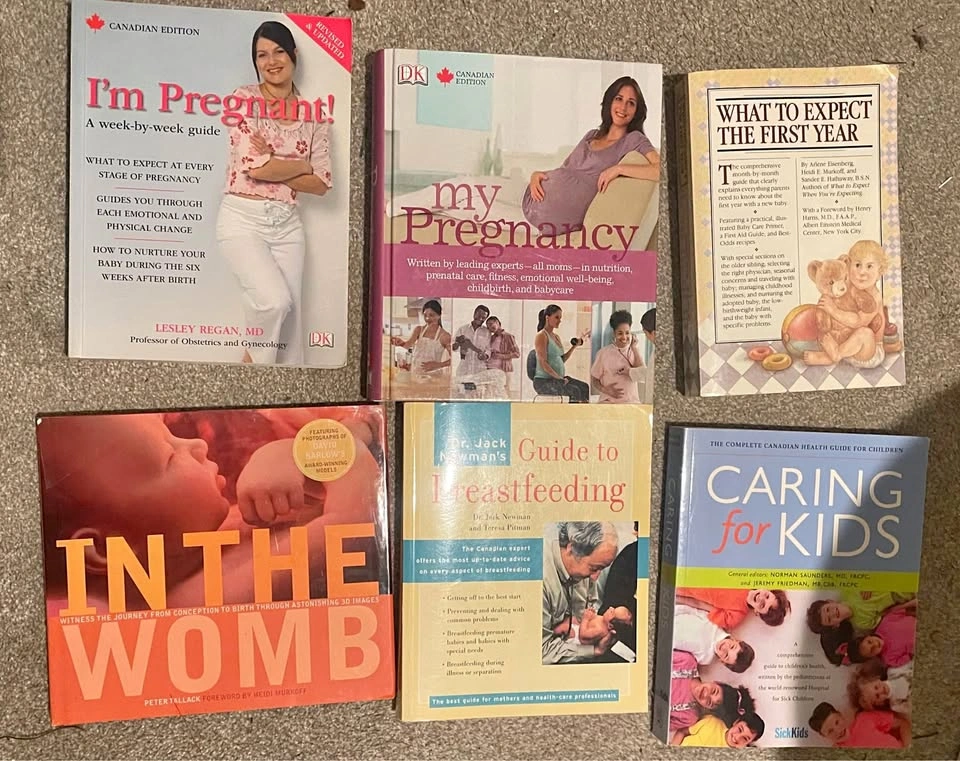Pregnancy & Baby Care Book Lot - 6 Books
