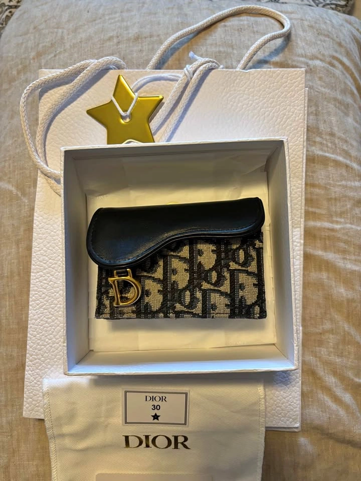 Dior Saddle Bloom Card Holder