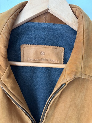 Ermenegildo Zegna Brown Suede Jacket Size 50 - photo 3