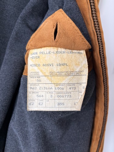 Ermenegildo Zegna Brown Suede Jacket Size 50 - photo 5