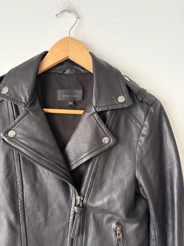 Mackage X Aritzia Women's Lamb Leather Moto Jacket Size XS - photo 2
