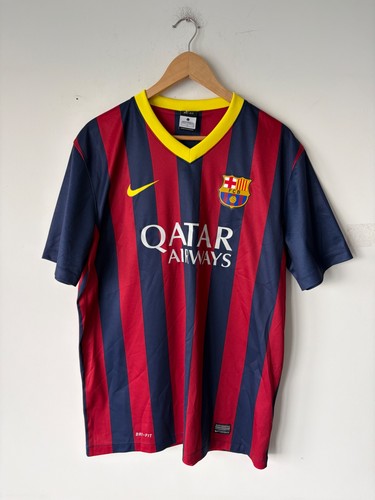 Nike 2013-14 Barcelona Home Soccer Jersey Size L
