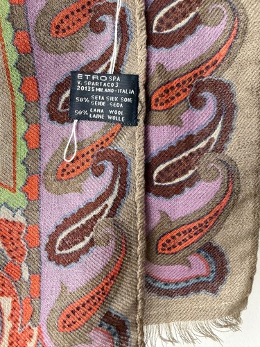Etro Milano Silk Wool Paisley Scarf - photo 4