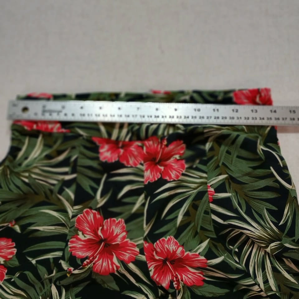 BB Collection Tropical Hibiscus Palm Leaf Wide Leg Pants - photo 3