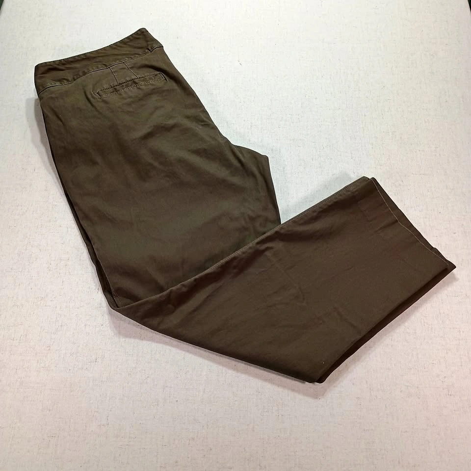 Lord & Taylor Olive Green Stretch Pants Size 16
