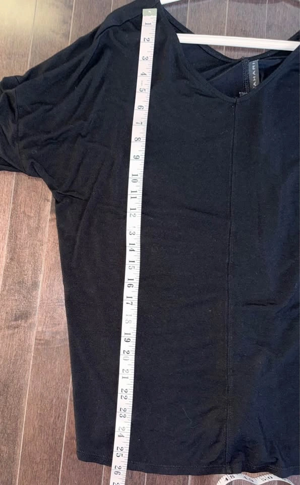 Tahari Black V-Neck 3/4 Sleeve Top - photo 4