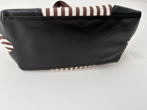 Henri Bendel Striped Canvas Pet Carrier Tote Bag - photo 5