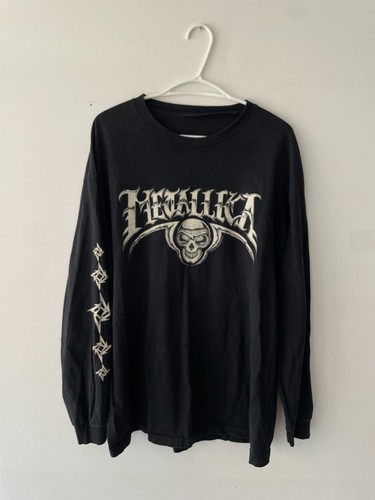 Vintage 2004 Metallica Giant Skull Long Sleeve T-shirt Size XL
