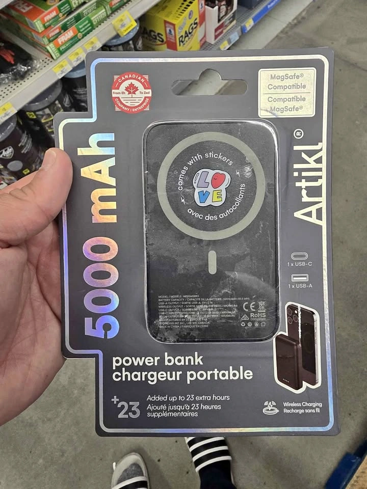 Artikl 5000 mAh MagSafe Compatible Power Bank APB5MSBKS