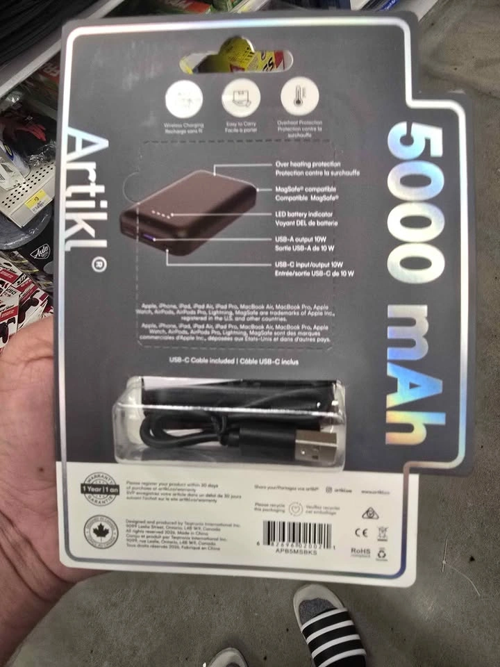 Artikl 5000 mAh MagSafe Compatible Power Bank APB5MSBKS - photo 2