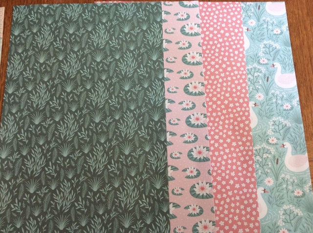 Swan Lake stamps, dies, embossing folder and papers - photo 2