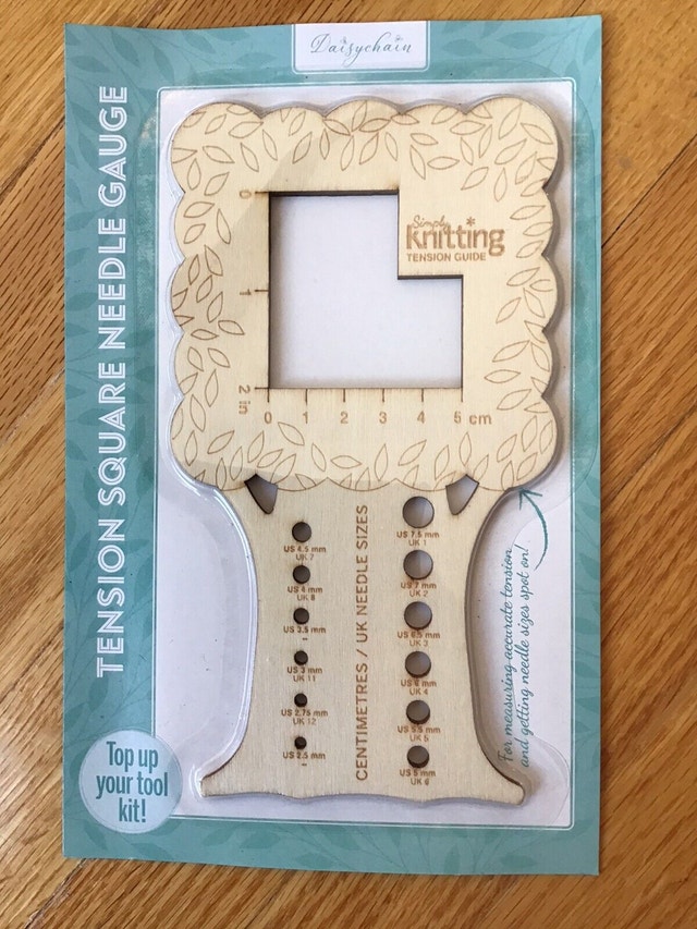 Tension Square Needle Gauge for knitting stocking stuffer
