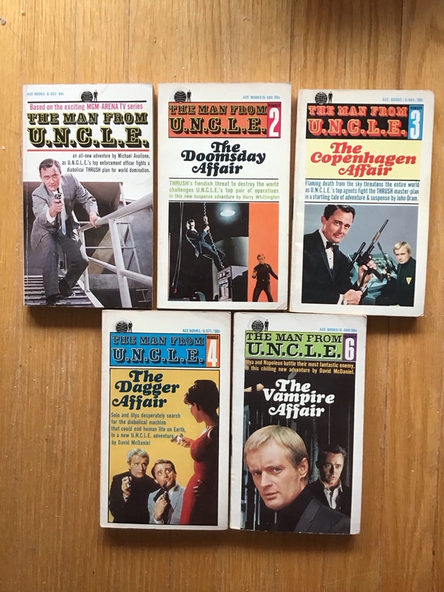Vintage The Man From U.N.C.L.E. Books