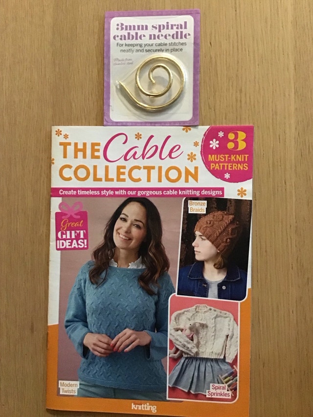 The Cable Collection Knitting Patterns and Spiral Cable Needle