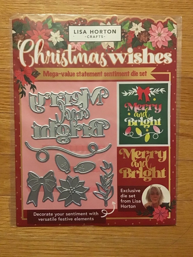 Christmas Wishes Sentiment Die Set