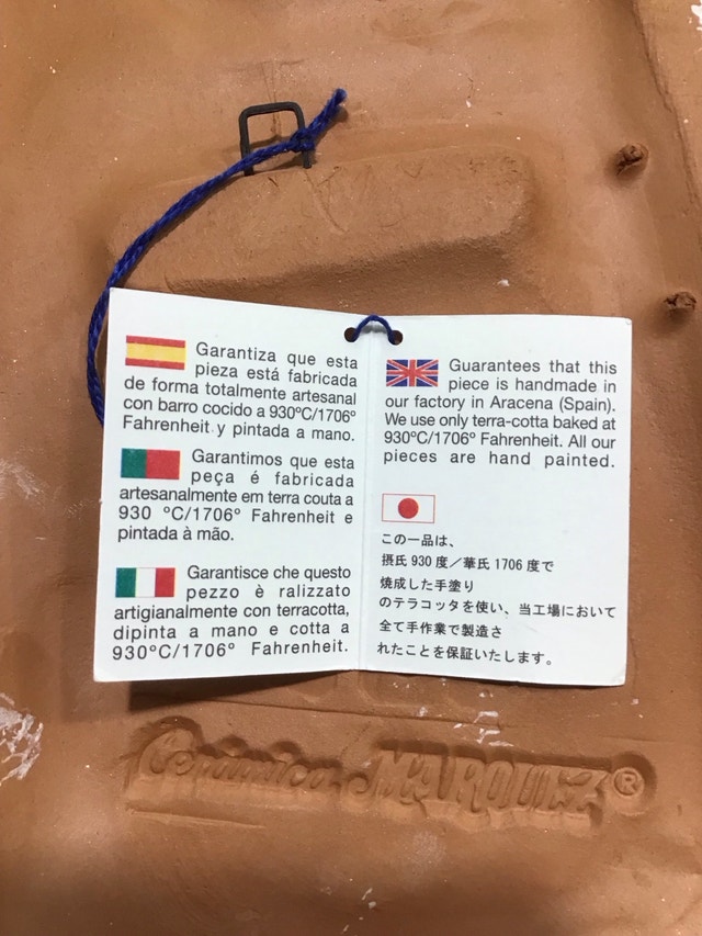 Terracotta Wall Hanging from Ceramica Marquez - photo 4